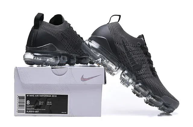Nike Air VaporMax Chaussures de running noires Flyknit 2