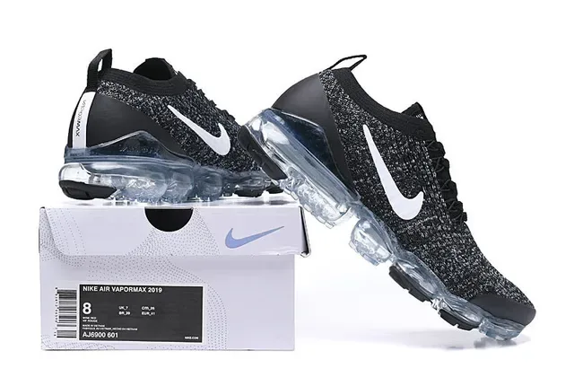 Nike Air VaporMax Noir Blanc Transparente Chaussures Lifestyle 2