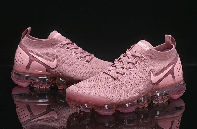Nike Air VaporMax Flyknit 2 Dusty Pink Lifestyle Sneakers 14