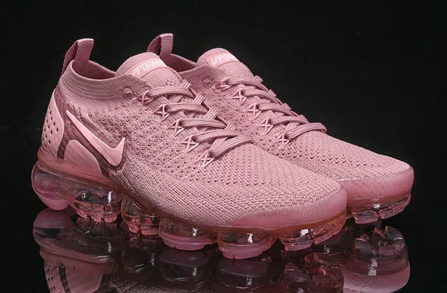 Nike Air VaporMax Flyknit 2 Dusty Pink Lifestyle Sneakers 16
