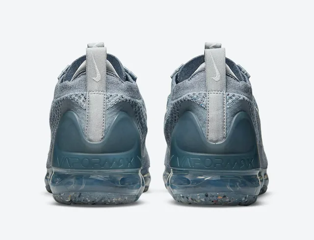 Nike Air VaporMax Flyknit Gray Blue Lifestyle Sneakers 3