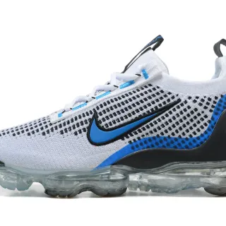 Nike Air VaporMax Flyknit White Blue Black Lifestyle Sneakers