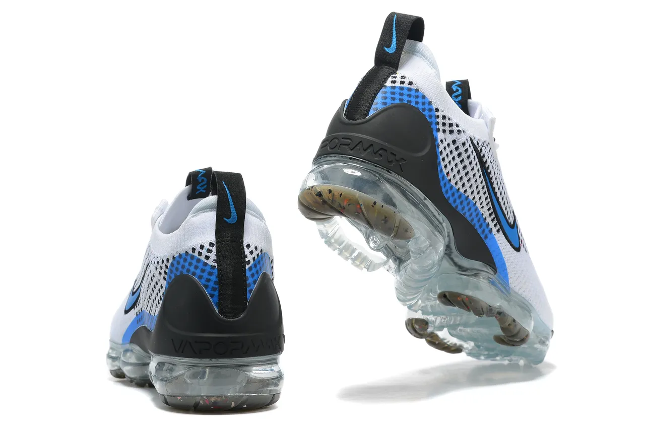 Nike Air VaporMax Flyknit White Blue Black Lifestyle Sneakers 2