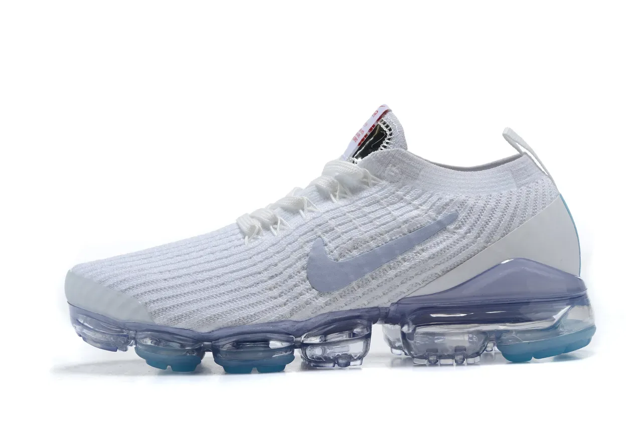 Nike Air VaporMax Flyknit White Light Blue Lifestyle Sneakers 13