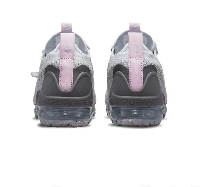 Nike Air VaporMax Flyknit Women's Gray and Pink Lifestyle Sneakers 3