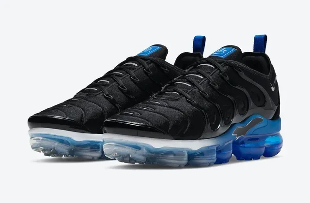 Nike Air VaporMax Plus Noir et Bleu Sneakers Lifestyle 5