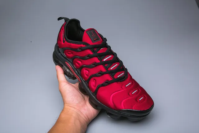 Nike Air VaporMax Plus Red Black Lifestyle Sneakers 13