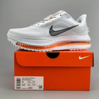 Nike Air Zoom Pegasus Gris Orange Maillage Engineered Unité Visible Longueur Complète Chaussures de Course