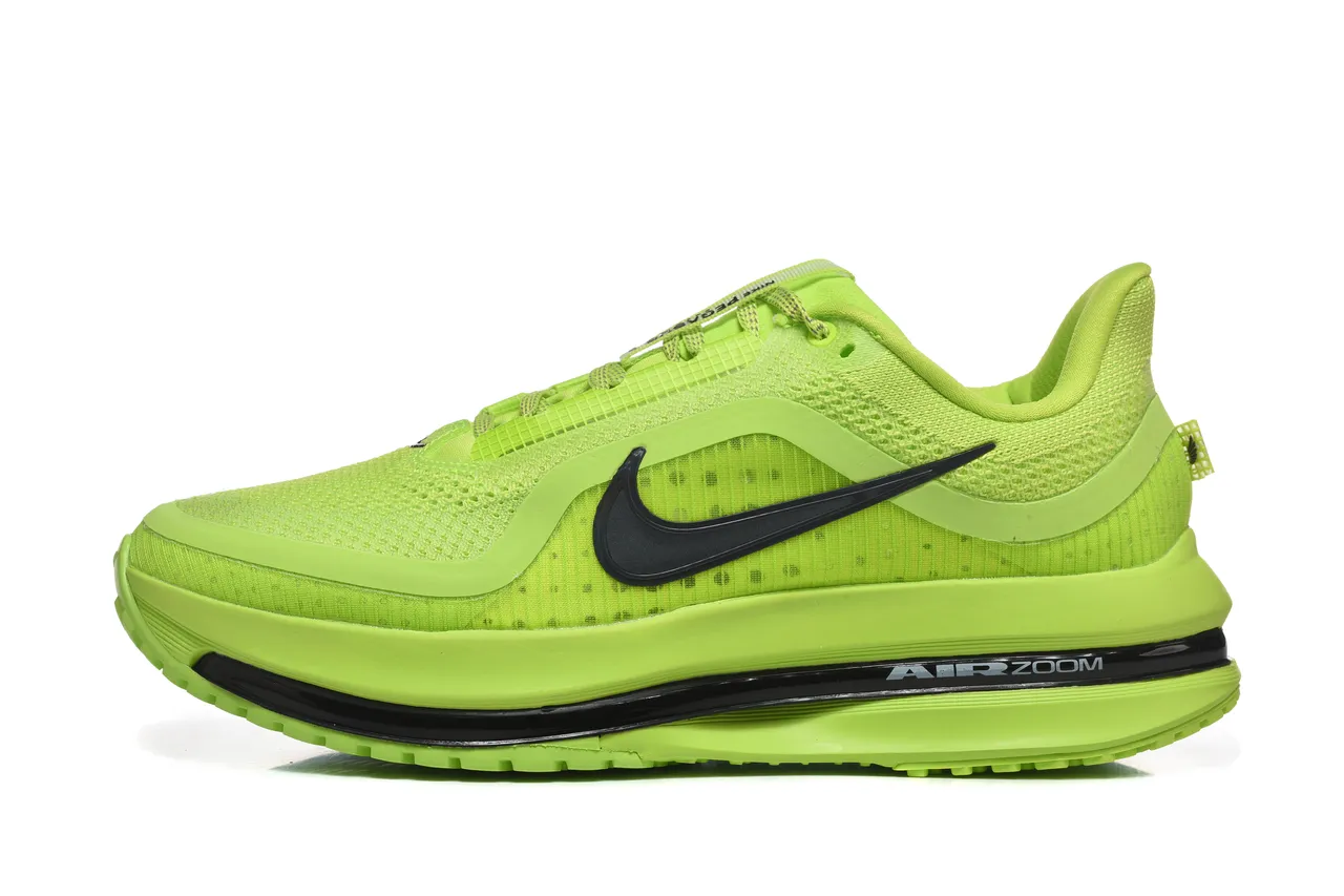 Nike Air Zoom Pegasus Vert Noir Respirant Tricoté Maille Supérieure Swoosh Overlay Chaussures de course 7