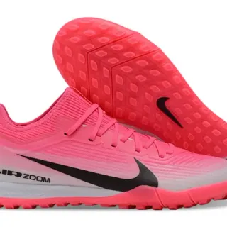 Nike Air Zoom Pink Black Knit Upper Gradient Turf Soccer Shoes