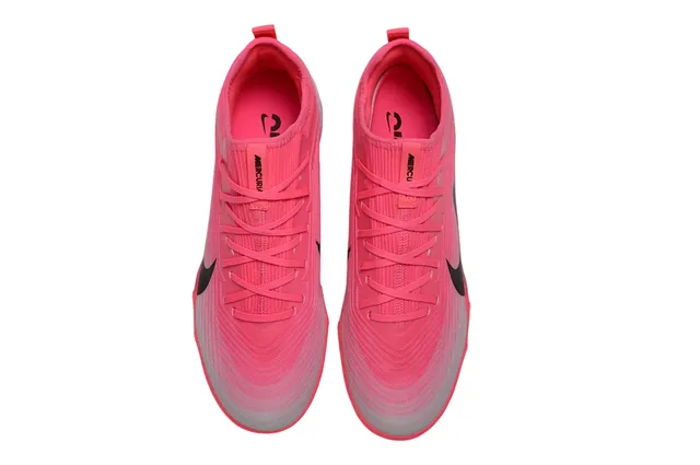 Nike Air Zoom وردي أسود صوفي أعلى تدرج عشب أحذية كرة القدم 2