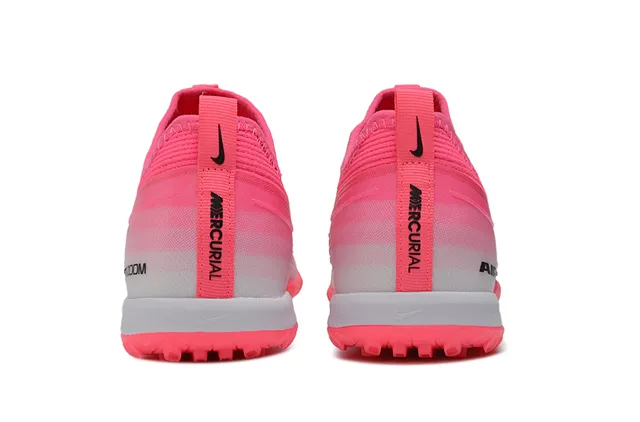 Nike Air Zoom وردي أسود صوفي أعلى تدرج عشب أحذية كرة القدم 4