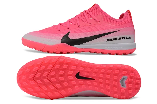 Nike Air Zoom وردي أسود صوفي أعلى تدرج عشب أحذية كرة القدم 5