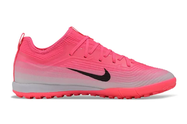 Nike Air Zoom وردي أسود صوفي أعلى تدرج عشب أحذية كرة القدم 7