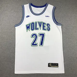 Nike AURA Minnesota Timberwolves White Blue Green Jersey
