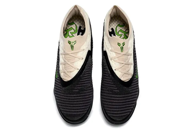 Nike Beige Verde Knit Upper Synthetic Cage Overlay Sapatos de futebol turf 2