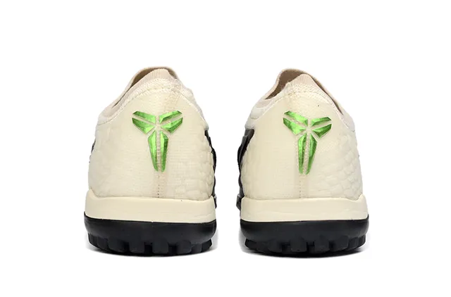 Nike Beige Verde Knit Upper Synthetic Cage Overlay Sapatos de futebol turf 4