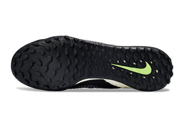 Nike Beige Verde Knit Upper Synthetic Cage Overlay Sapatos de futebol turf 6