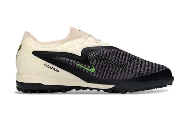 Nike Beige Verde Knit Upper Synthetic Cage Overlay Sapatos de futebol turf 7
