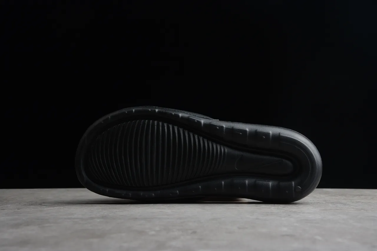 Nike Benassi JDI Black White Logo Slippers 9