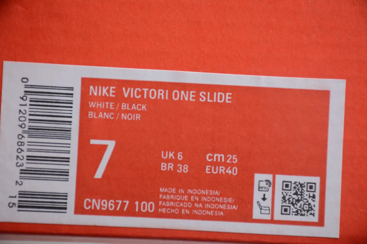 Nike Benassi JDI White Black Orange Slippers 2