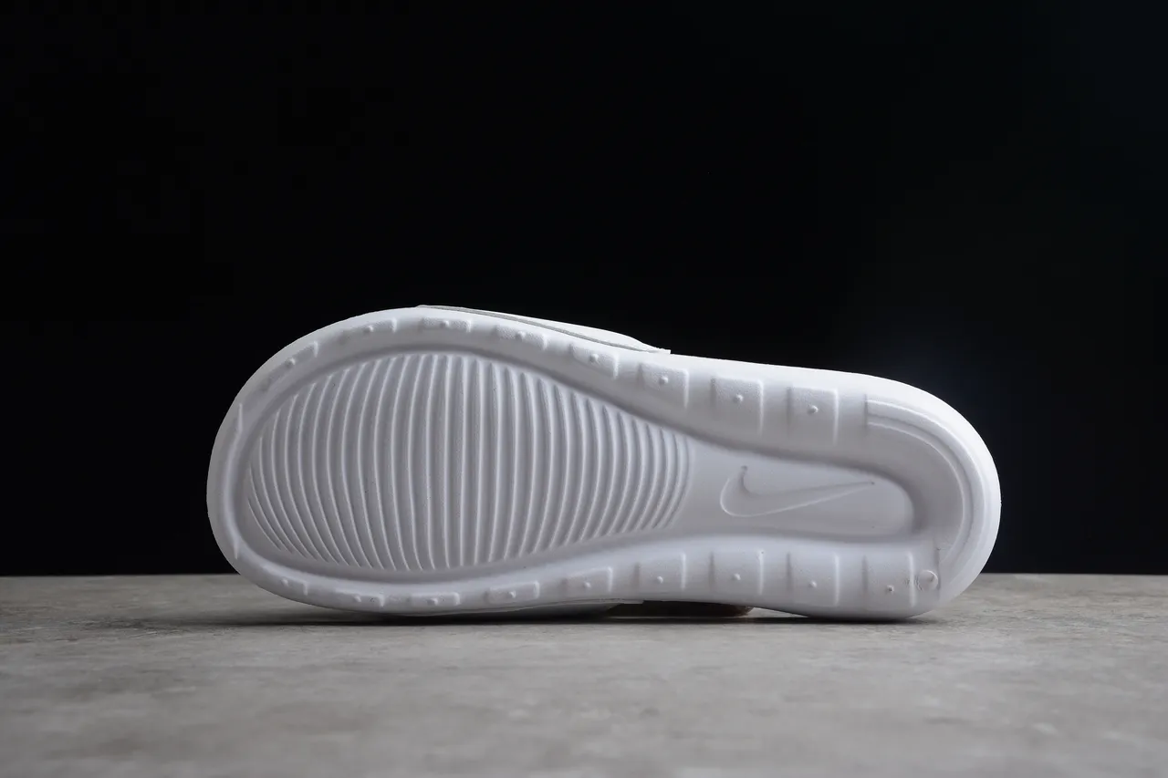 Nike Benassi JDI White Black Orange Slippers 9