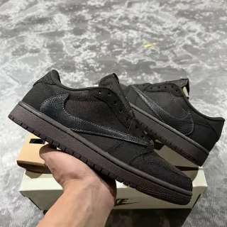 Nike Black Brown Low-Top Mixed-Material Upper Lifestyle Sneakers