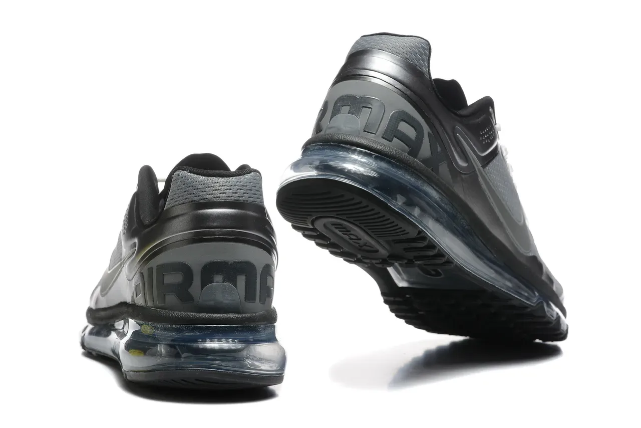 Nike Tênis Running Preto e Cinza Full-Length Visible Air Cushioning Mesh e Sintético 2