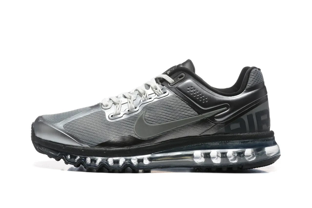 Nike Tênis Running Preto e Cinza Full-Length Visible Air Cushioning Mesh e Sintético 4