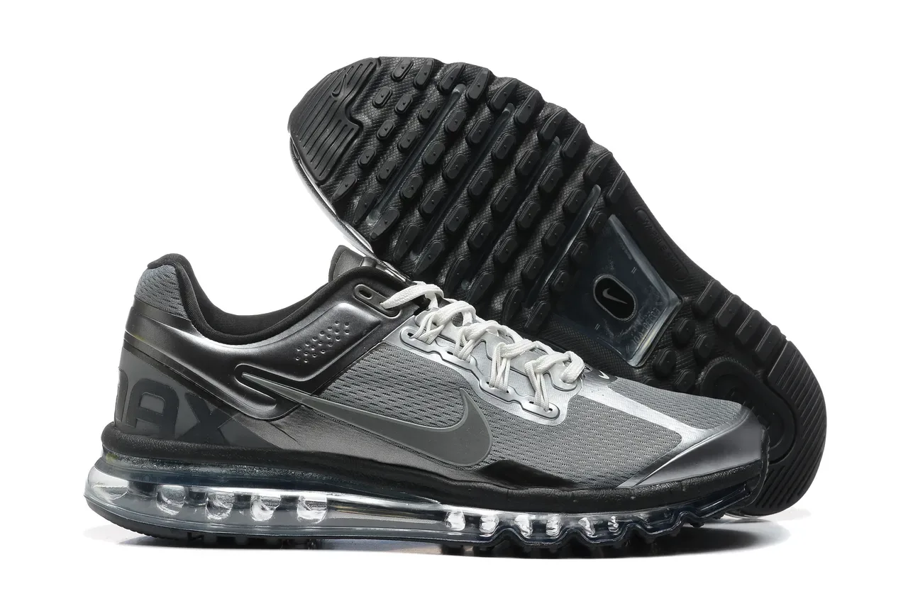 Nike Tênis Running Preto e Cinza Full-Length Visible Air Cushioning Mesh e Sintético 6