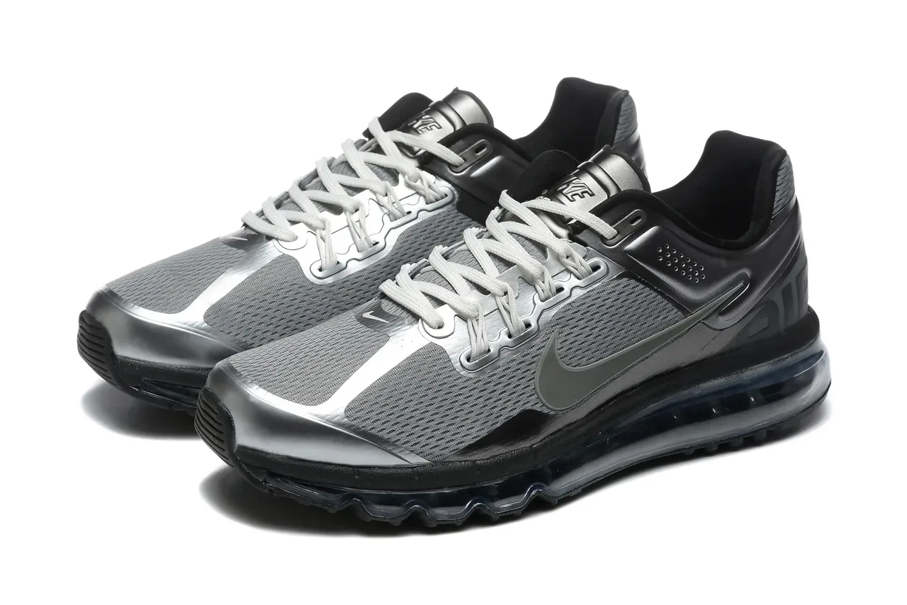 Nike Tênis Running Preto e Cinza Full-Length Visible Air Cushioning Mesh e Sintético 7