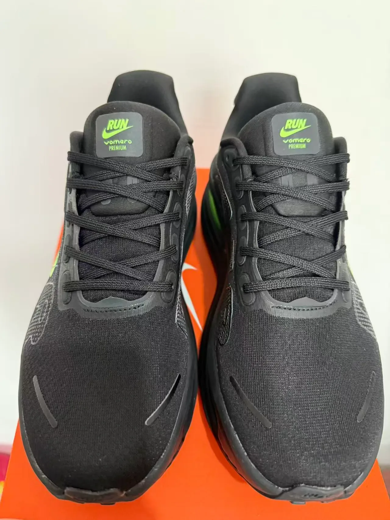 Nike Tênis Running Preto Verde Malha Superior Visible Air Zoom Unit 3