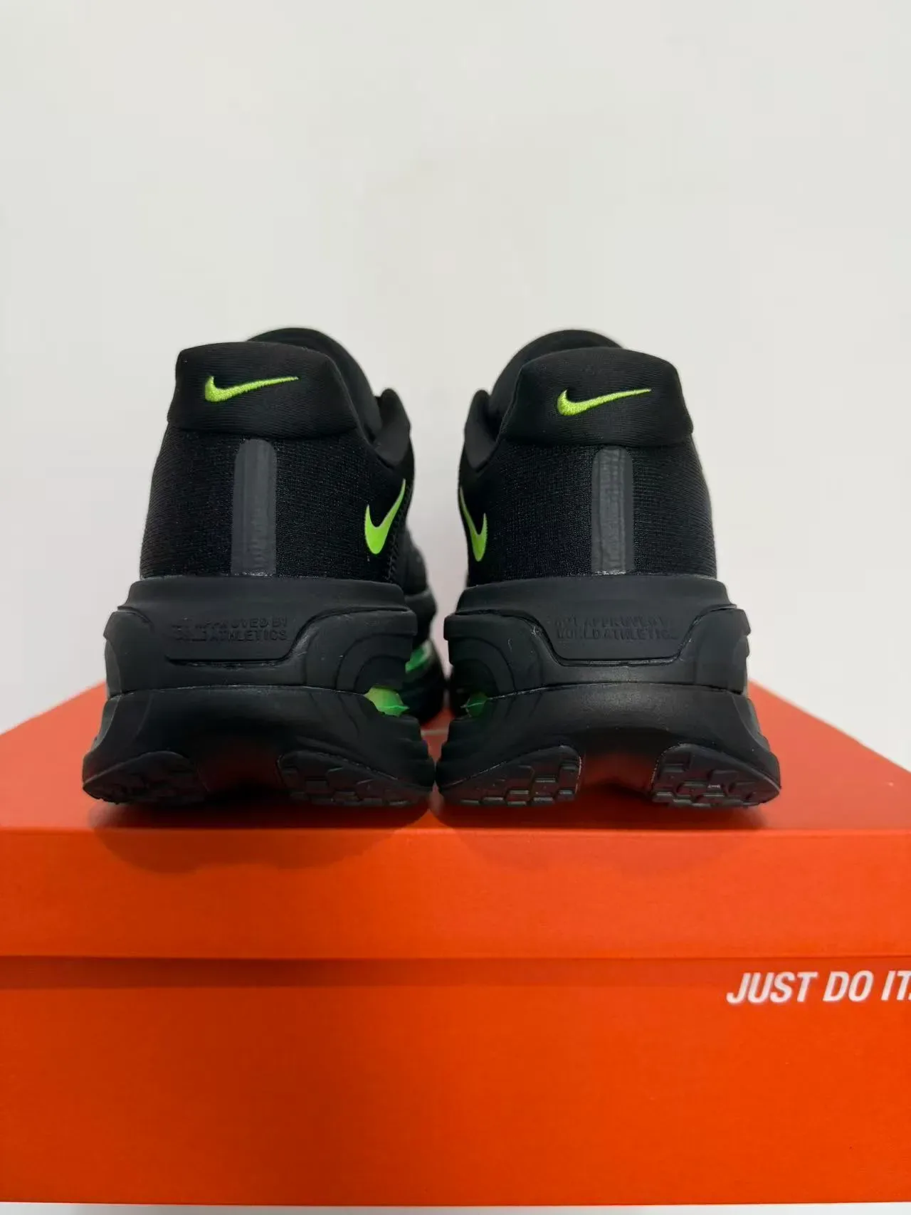 Nike Tênis Running Preto Verde Malha Superior Visible Air Zoom Unit 4