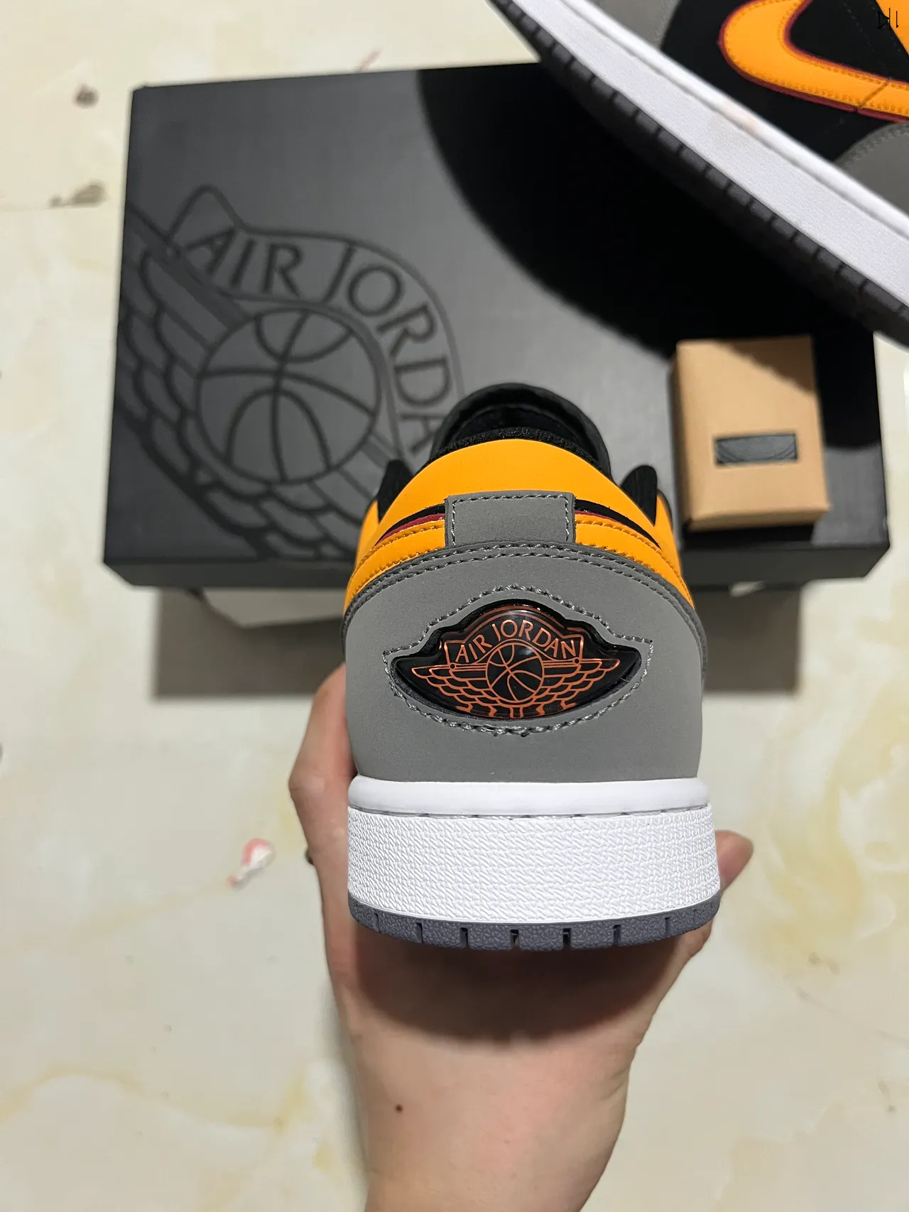 Nike Black Orange Low-Top Cupsole Lifestyle Sneakers 2