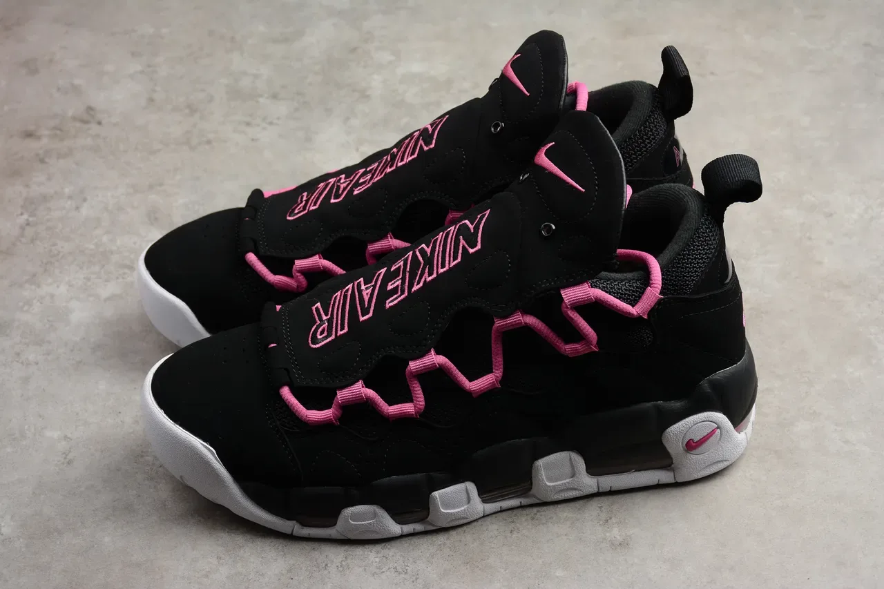 Nike Black Pink High-Top Segmented Midsole Lifestyle Sneakers 7