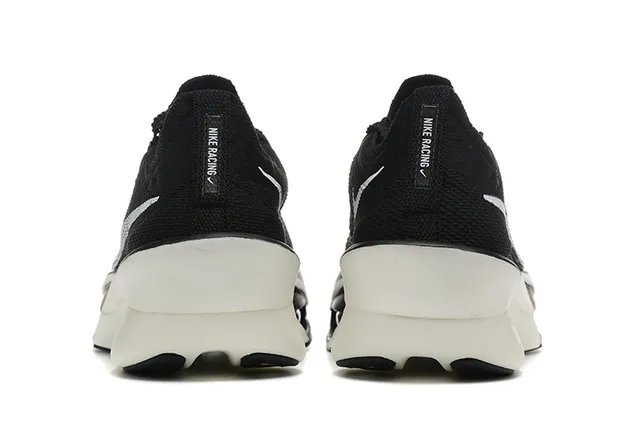 Nike Black Silver Knit Upper Asymmetric Sculpted Midsole Running Shoes 3