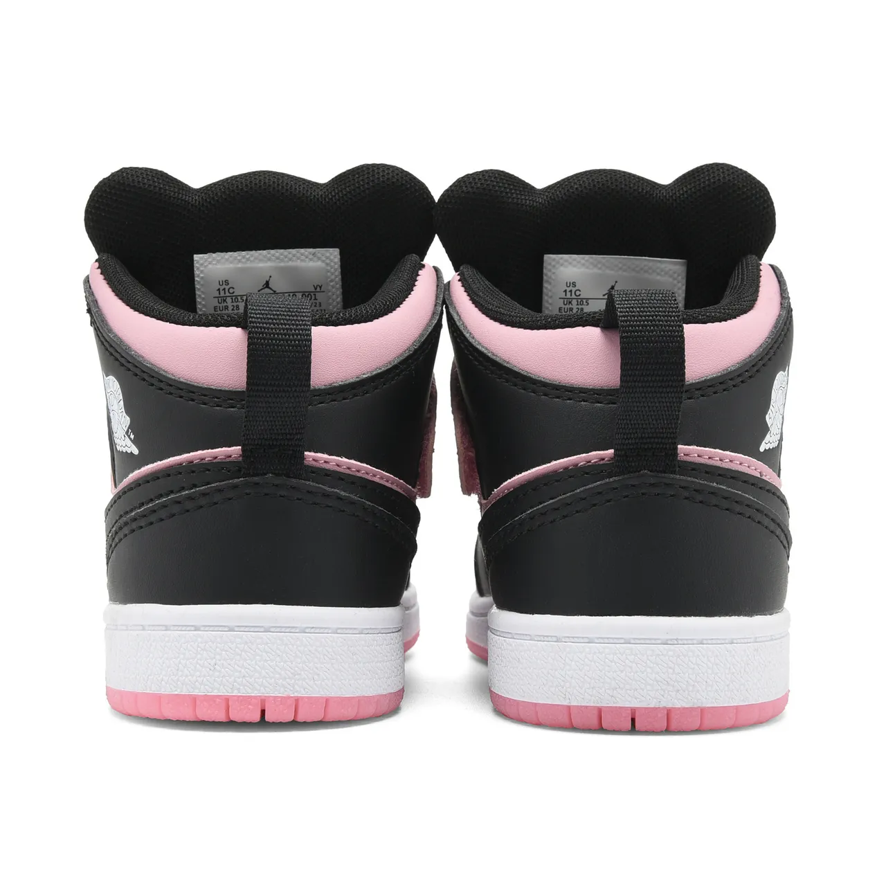Nike Black White High-Top Panda-Themed Strap Basketball Shoes 14