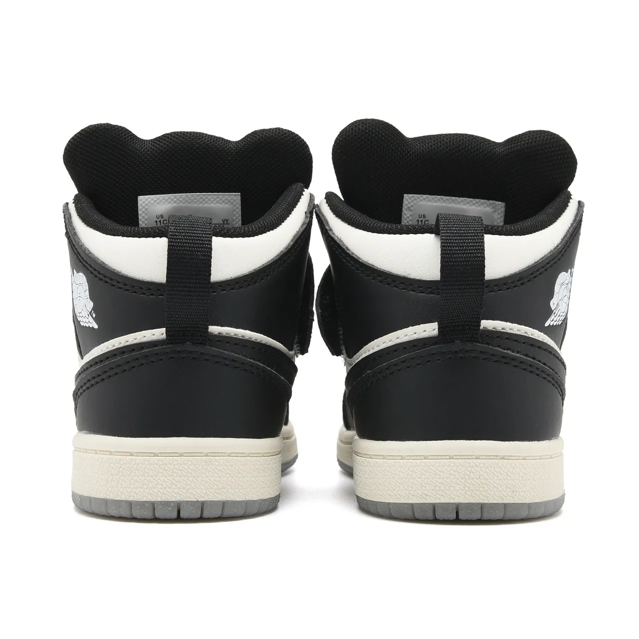 Nike Black White High-Top Panda-Themed Strap Basketball Shoes 18
