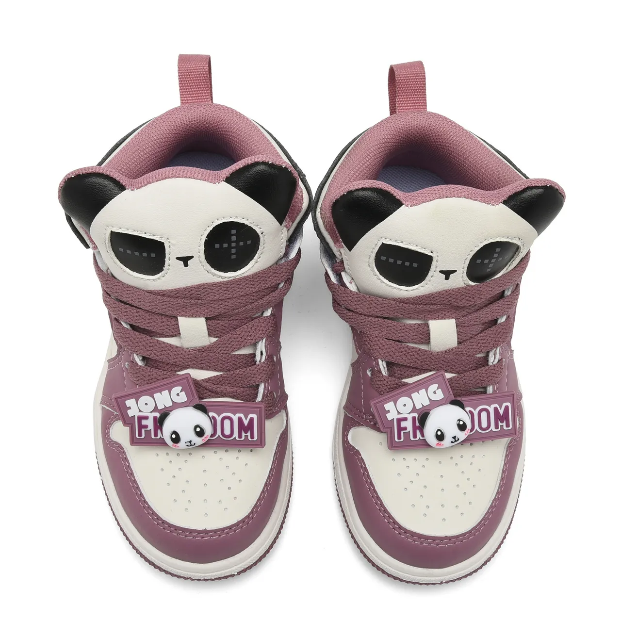 Nike Black White High-Top Panda-Themed Strap Basketball Shoes 20