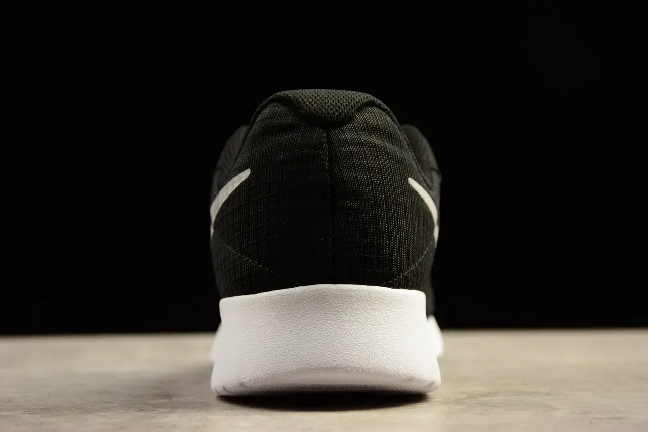 Nike Black White Mesh Upper Metallic Swoosh Lifestyle Sneakers 3