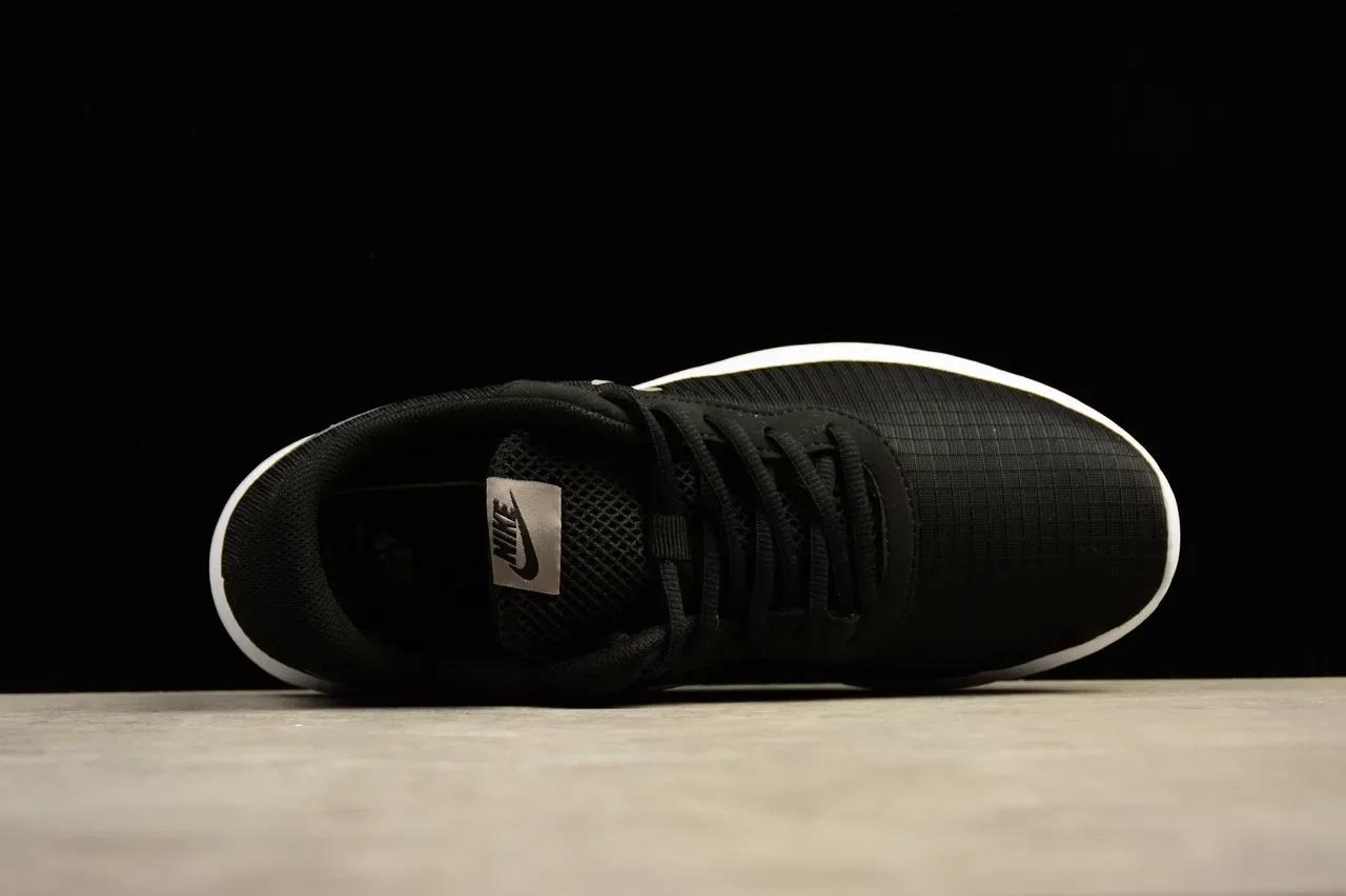 Nike Black White Mesh Upper Metallic Swoosh Lifestyle Sneakers 5