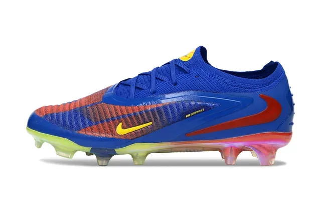Nike Azul Multicolor Knit Upper Dynamic Fit Collar Firm-Ground Chuteiras de futebol 6