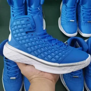 Nike 蓝白高帮 Grid-Cage 面 篮球鞋