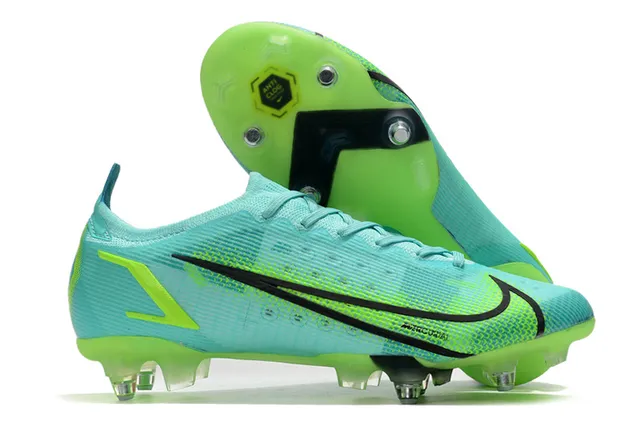 Nike Blue Yellow Low-Cut Dynamic-Fit Upper Gradient Mesh Firm-Ground Soccer Shoes 7