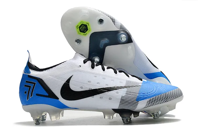 Nike Blue Yellow Low-Cut Dynamic-Fit Upper Gradient Mesh Firm-Ground Soccer Shoes 15