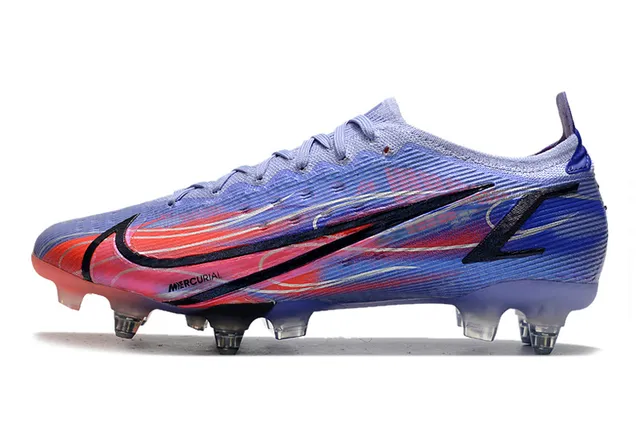 Nike Blue Yellow Low-Cut Dynamic-Fit Upper Gradient Mesh Firm-Ground Soccer Shoes 20