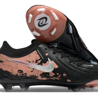 Nike Cyclone কালো বাদামী নিম্ন-কাট সক-ফিট আপার ডিস্ট্রেসড কপার ওভারলে ফার্ম-গ্রাউন্ড ফুটবল জুতো