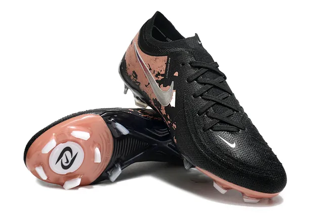 Nike Cyclone কালো বাদামী নিম্ন-কাট সক-ফিট আপার ডিস্ট্রেসড কপার ওভারলে ফার্ম-গ্রাউন্ড ফুটবল জুতো 4