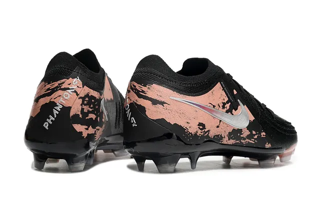 Nike Cyclone কালো বাদামী নিম্ন-কাট সক-ফিট আপার ডিস্ট্রেসড কপার ওভারলে ফার্ম-গ্রাউন্ড ফুটবল জুতো 5