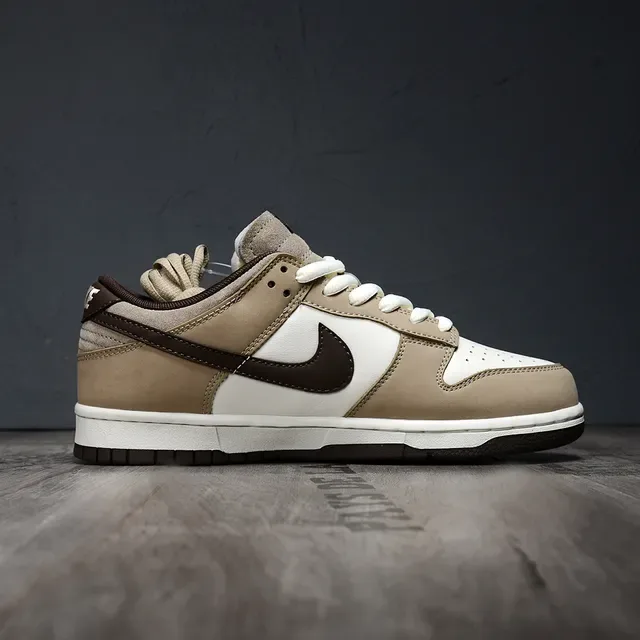 Nike Dunk Low Beige Brown White Lifestyle Sneakers 6
